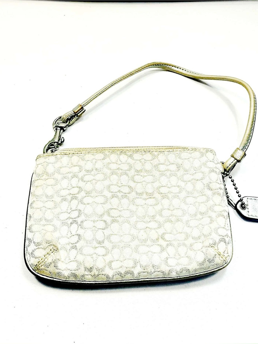 Coach Canvas Leather Clutch Bag